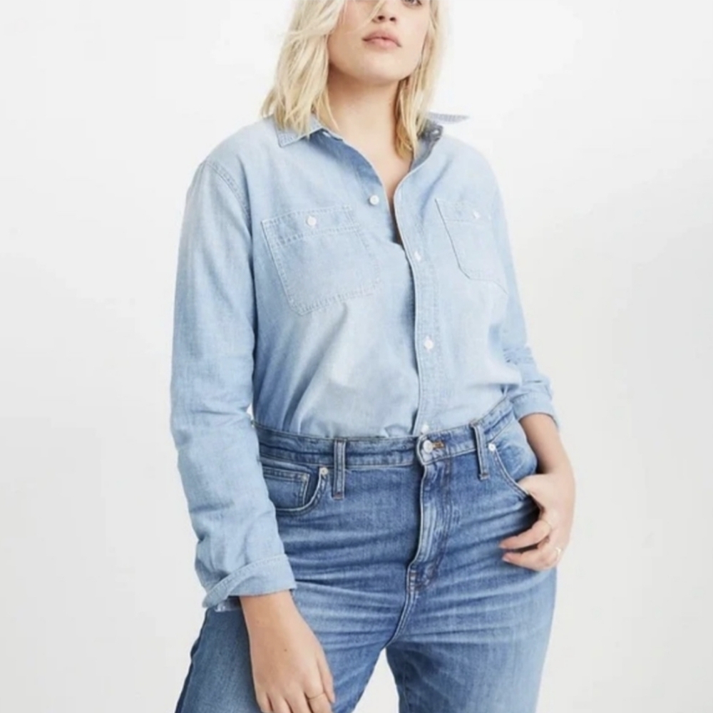 Madewell Chambray Ex-Boyfriend Button Down